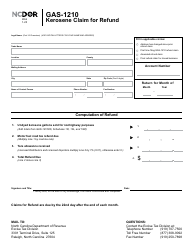 Form GAS-1210 Kerosene Claim for Refund - North Carolina, Page 2