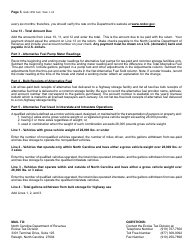 Instructions for Form GAS-1258 Retailer of Alternative Fuel Return - North Carolina, Page 3