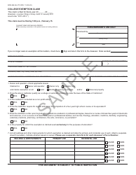 Form BOE-264-AH College Exemption Claim - Sample - California
