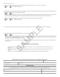 Form BOE-264-AH College Exemption Claim - Sample - California, Page 2