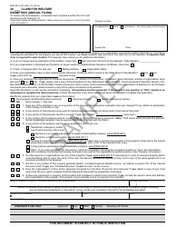Form BOE-267-A Claim for Welfare Exemption (Annual Filing) - Sample - California