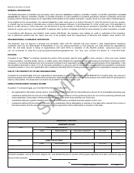 Form BOE-267-A Claim for Welfare Exemption (Annual Filing) - Sample - California, Page 2