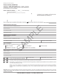 Document preview: Form BOE-268-A Public School Exemption - Sample - California