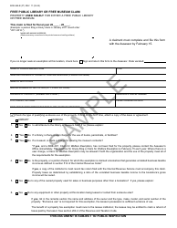 Document preview: Form BOE-268-B Free Public Library or Free Museum Claim - Sample - California