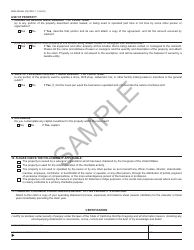 Form BOE-269-AH Claim for Veterans&#039; Organization Exemption - Sample - California, Page 2