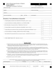 Document preview: Form CVYT-1 Real Estate Conveyance Tax Return - Rhode Island