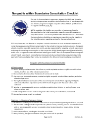 Document preview: Nonpublic Within Boundaries Consultation Checklist - Nebraska