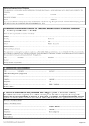 Form SRG2002B Application for an Aerodrome Certificate - United Kingdom, Page 2