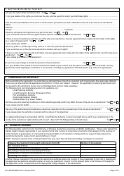 Form SRG2002B Application for an Aerodrome Certificate - United Kingdom, Page 4