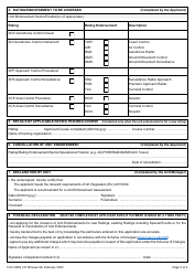 Form SRG1411B Application for the Inclusion of Unit Endorsements for New Ratings, Existing Ratings Including Special Events and for the Renewal and Cancellation of Unit Endorsements in an Air Traffic Controller (Atco) Licence (UK Regulation (Eu) 2015/340) - United Kingdom, Page 2