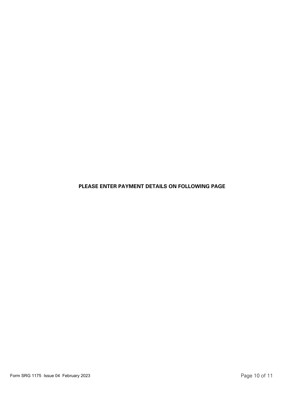 Form SRG1175 Application for Initial Approval of a Type Rating Training Organisation and Variation to Type Rating Training Course Approvals (Aeroplanes and Helicopters) Under Article 168 of the Air Navigation Order 2016 (UK Annex II Aircraft Only) - United Kingdom, Page 10