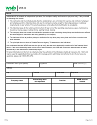 Form 1157A Determining Worker/Independent Operator Status Questionnaire - Courier Industry - Ontario, Canada, Page 3