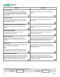 Form 1168A Determining Worker/Independent Operator Status Questionnaire - Logging Industry - Ontario, Canada, Page 6