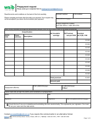 Form 3602A Prepayment Request - Ontario, Canada