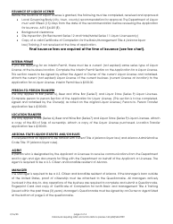 License Application Instructions and Requirements - Arizona, Page 2