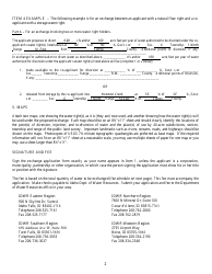 Instructions for Form 240 Application for Exchange of Water - Idaho, Page 2