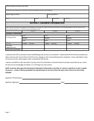 Form DSS-SE-405 Application for Income Withholding Only Services - South Dakota, Page 3