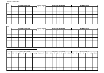 Form SFN53031 Casino Chips Inventory Log - Combined Concept - North Dakota, Page 2