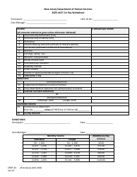 Document preview: Form CBSP-34 Jacc Co-pay Worksheet - New Jersey, 2023