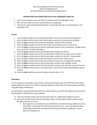 Instructions for Form CBSP-34 Jacc Co-pay Worksheet - New Jersey