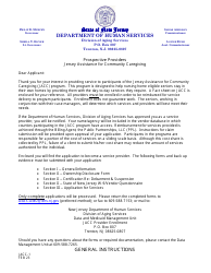 Form JACC-1 Jacc Provider Application - New Jersey