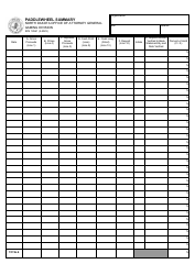 Form SFN18561 Paddlewheel Summary - North Dakota