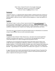 Adverse Climatic Conditions Waiver - Multi-Sector Gp-0-23-001 - New York