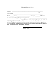 Certificate of Deposit Amendment Form - New York, Page 2