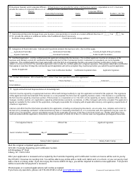 Commercial Permit Application for the Sale or Distribution of Restricted Use Pesticides - New York, Page 2