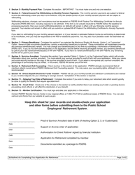 Form PSRS-8 Application for Retirement - Pennsylvania, Page 2