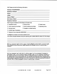 Form 0112 Annual Report of Guardian of the Person - Collin County, Texas, Page 3