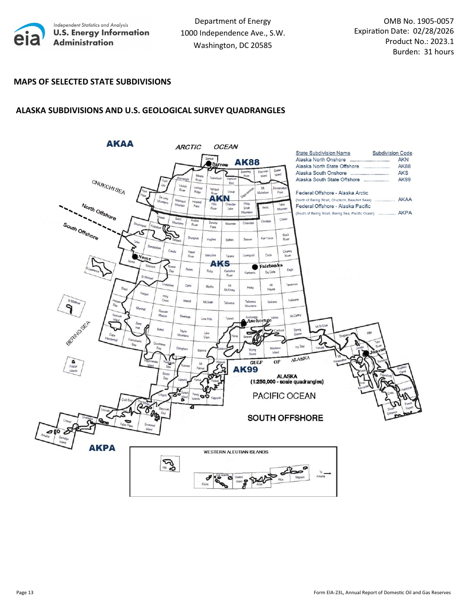 Instructions for Form EIA-23L Annual Report of Domestic Oil and Gas Reserves, Page 13