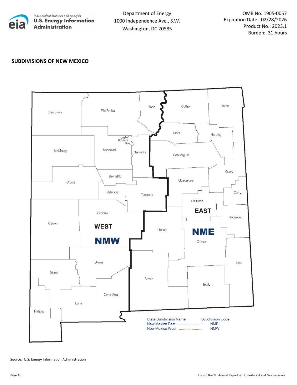 Instructions for Form EIA-23L Annual Report of Domestic Oil and Gas Reserves, Page 16