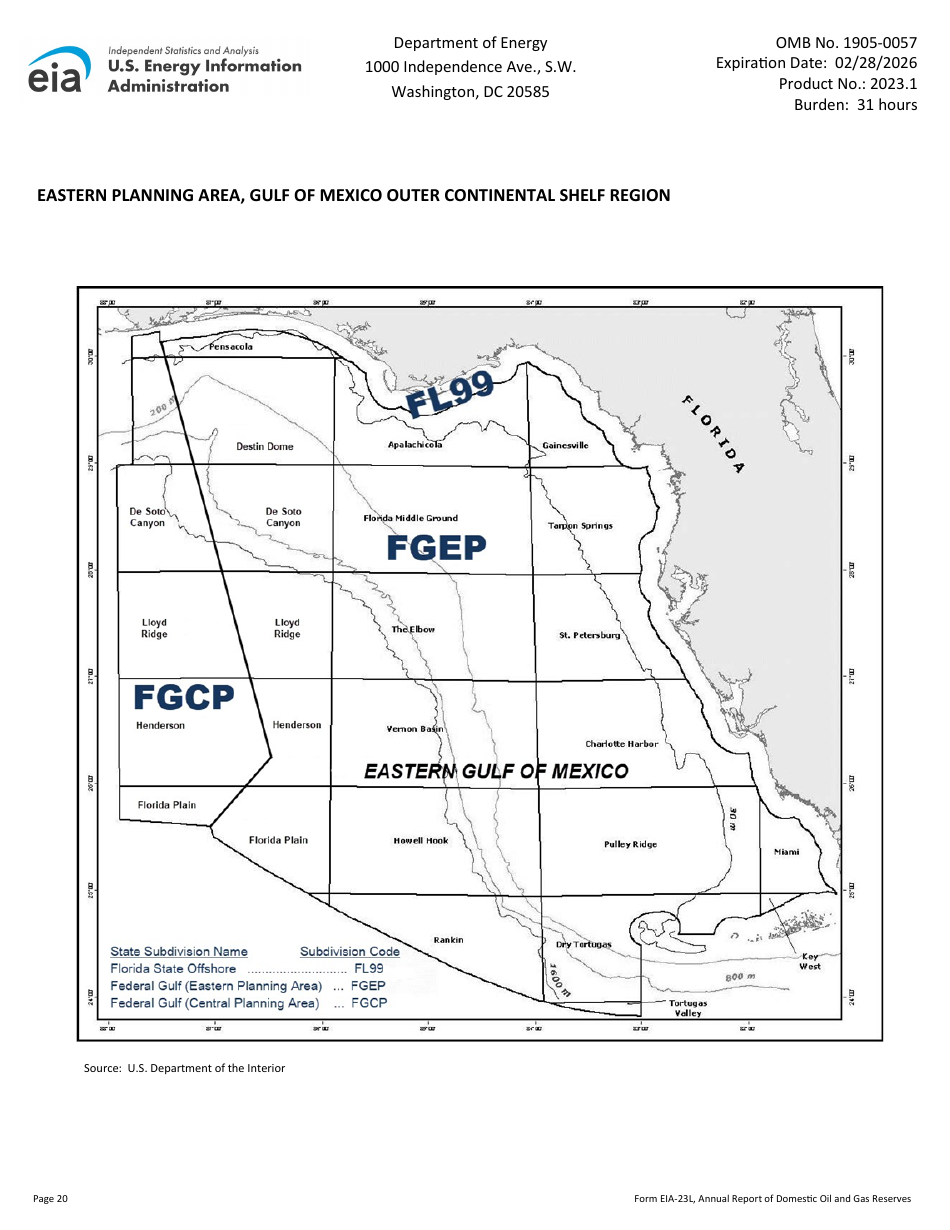 Instructions for Form EIA-23L Annual Report of Domestic Oil and Gas Reserves, Page 20
