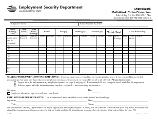 Sharedwork Multi-Week Claim Correction - Washington, Page 2