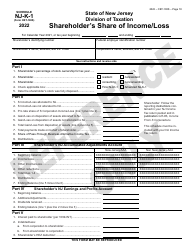 Form CBT-100S New Jersey Corporation Business Tax Return - Sample - New Jersey, Page 19