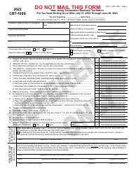 Form CBT-100S New Jersey Corporation Business Tax Return - Sample - New Jersey, Page 2