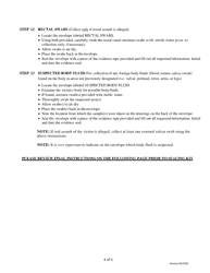 Sled Sexual Assault Evidence Collection Kit Instructions - Box Style - South Carolina, Page 4