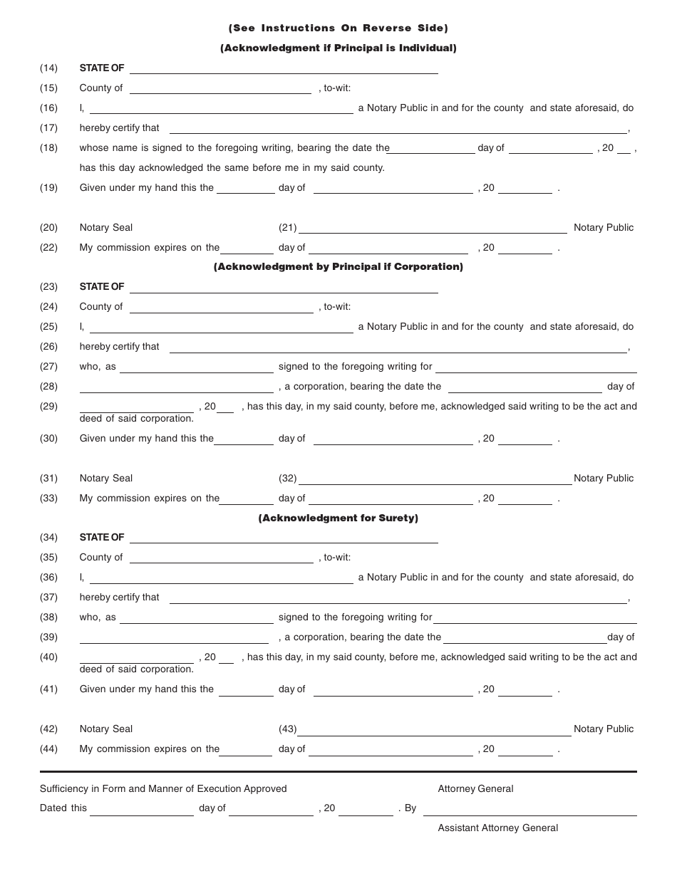 Form WV / CEM-B Preneed Cemetery Company Bond - West Virginia, Page 3