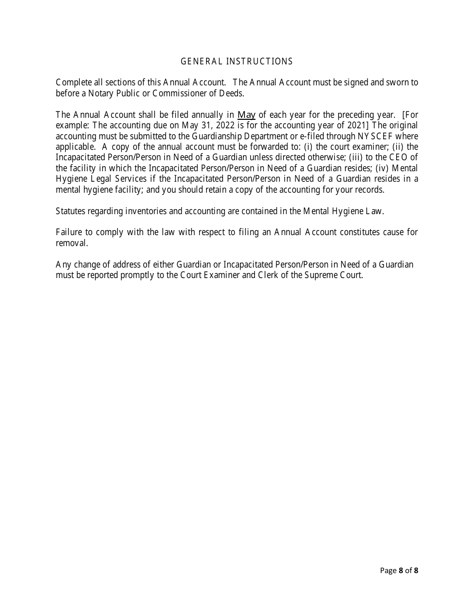 Annual Account - New York, Page 8