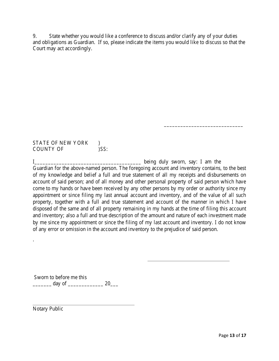 Annual Account - Queens County, New York, Page 13