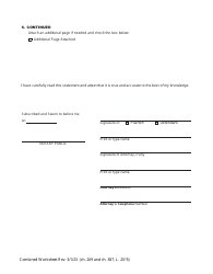 Combined Worksheet for-Postdivorce Maintenance Guidelines and, if Applicable, Child Support Standards Act (For Contested Cases) - New York, Page 5