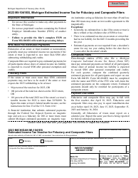 Form MI-1041ES Michigan Estimated Income Tax for Fiduciary and Composite Filers - Michigan