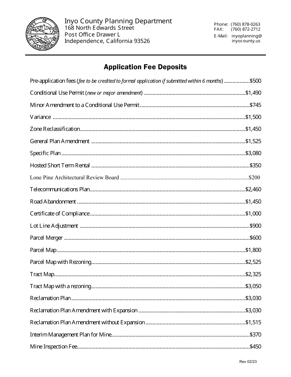 Inyo County California Planning Department Permit Application Fill   Page 10 Thumb 950 