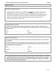 Planning Department Permit Application - Inyo County, California, Page 3