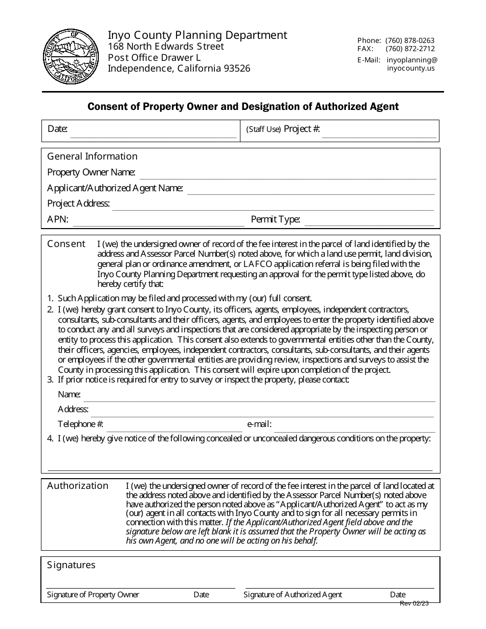 Inyo County California Planning Department Permit Application Fill   Page 7 Thumb 950 