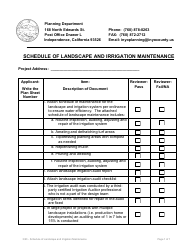 Appendix D Model Water Efficient Landscape Ordinance (Mwelo) Prescriptive Compliance Form - Planning Department - Inyo County, California, California, Page 11