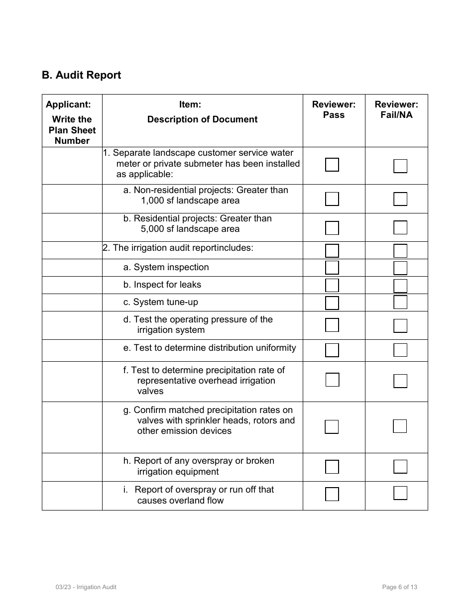 Certificate of Completion - Performance Path - Model Water Efficient Landscape Ordinance (Mwelo) - Inyo County, California, Page 12