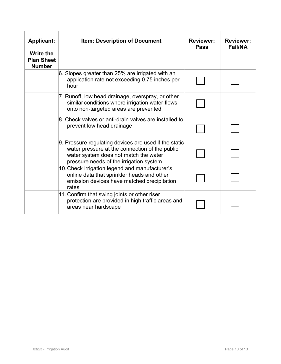 Certificate of Completion - Performance Path - Model Water Efficient Landscape Ordinance (Mwelo) - Inyo County, California, Page 16