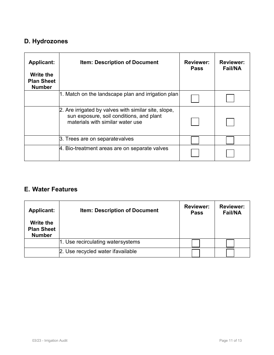 Certificate of Completion - Performance Path - Model Water Efficient Landscape Ordinance (Mwelo) - Inyo County, California, Page 17